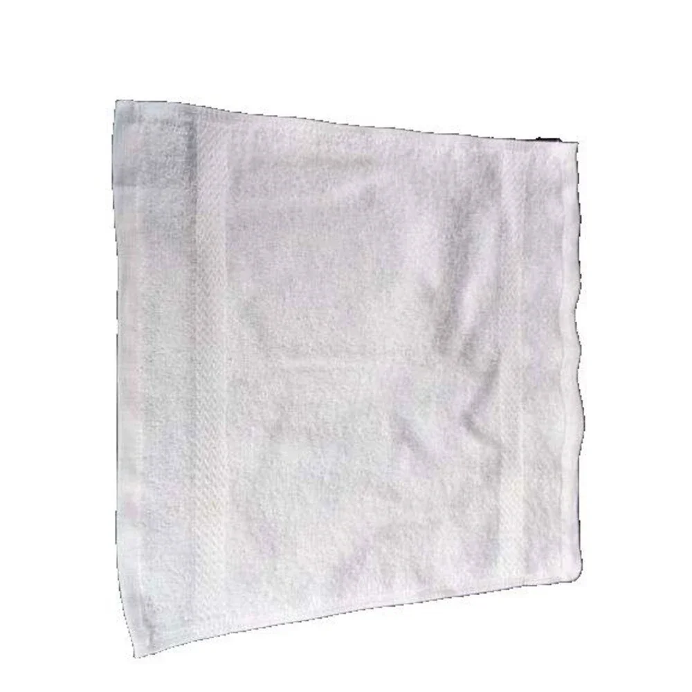 12 Pack, Kitchen Dishcloths 12x12 Striped Dish Towels, White 100% Cotton